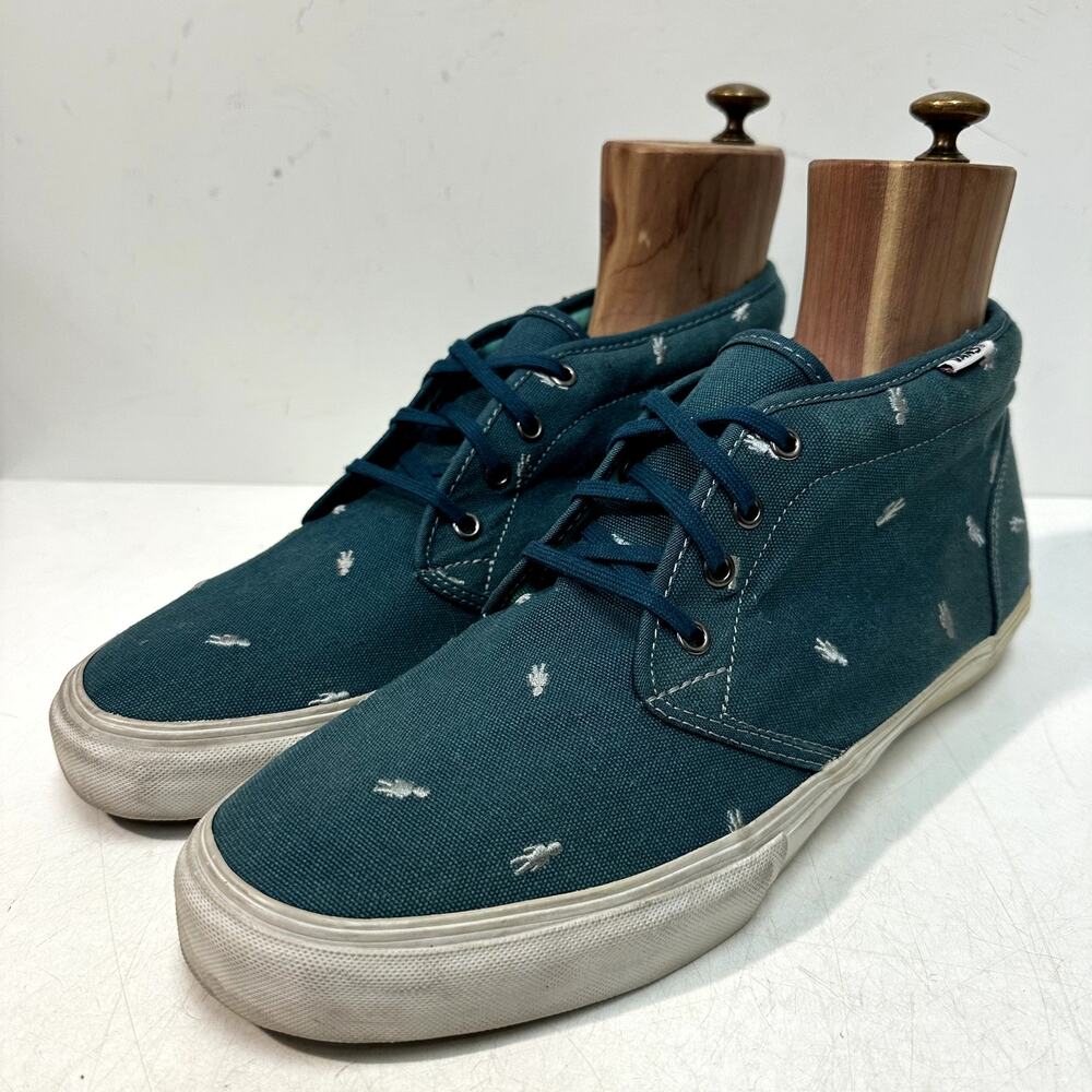VGUC Vans x Alien Workshop Chukka Pro "Lake" Blue / Green Skate Shoe RARE 13 D